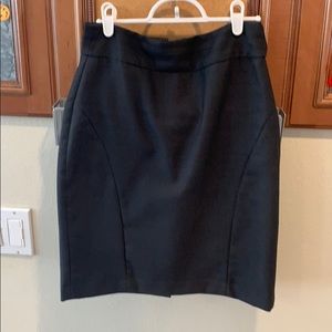 Black straight skirt